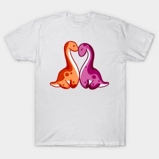 Lesbian dino couple, dinosaurs T-Shirt